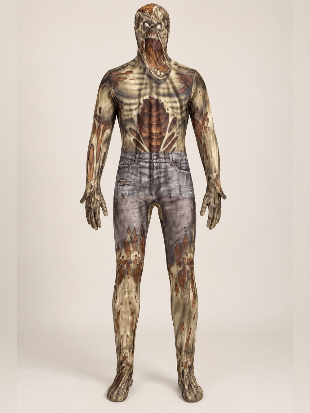 Morphsuits Zombie Skeleton Full Body Halloween Costume Adult Large
